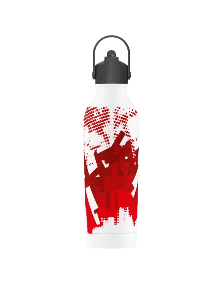 Walka Kosów - Bidon Sportowy termiczny na wodę czerwono-biały personalizowane - Root7