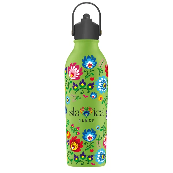 BUTELKA TERMICZNA SLAVICA DANCE 1 POWDER COATED AVOCADO GREEN personalizowane - Root7