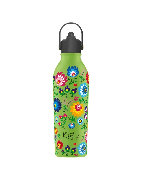BUTELKA TERMICZNA SLAVICA DANCE 1 POWDER COATED AVOCADO GREEN personalizowane - Root7