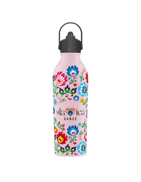 BUTELKA TERMICZNA SLAVICA DANCE 1 POWDER COATED MILLENNIAL PINK personalizowane - Root7