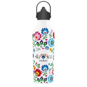 Thermosflasche Slavica Dance Powder Coated White mit Sportverschluss