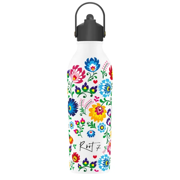 OneBottle Slavica Dance Powder Coated White with a Sports Cap