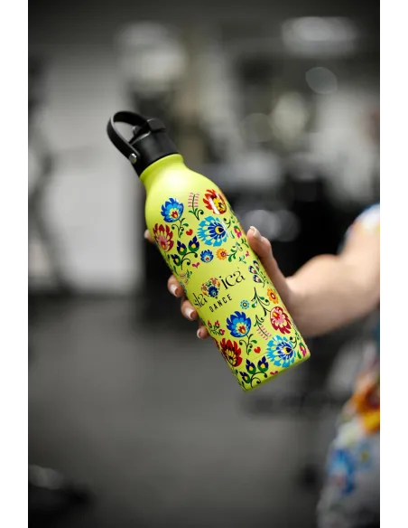 BUTELKA TERMICZNA SLAVICA DANCE 1 POWDER COATED AVOCADO GREEN personalizowane - Root7