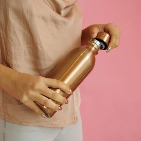 Butelka termiczna Brushed Copper personalizowane - Root7