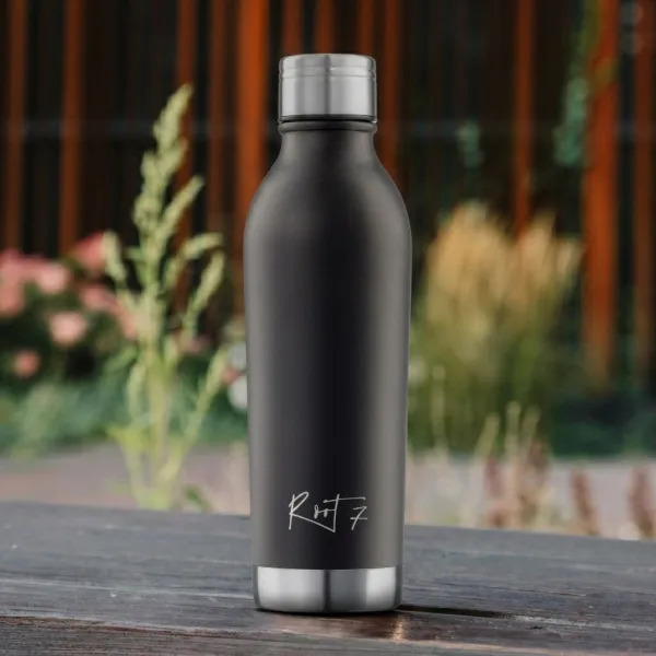 Butelka termiczna VIP Black&Silver Split personalizowane - Root7