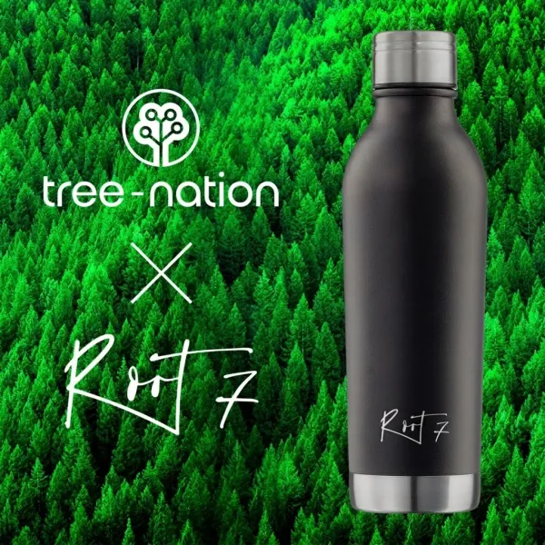 Butelka termiczna VIP Black&Silver Split personalizowane - Root7