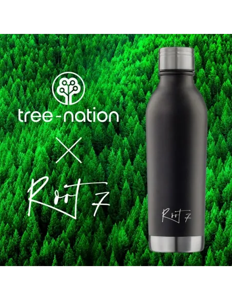 Butelka termiczna VIP Black&Silver Split personalizowane - Root7