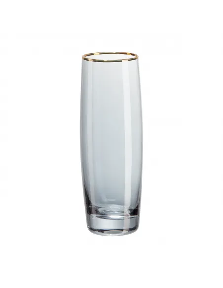 Zestaw 4 kieliszków do Prosecco - kolekcja Black & Gold personalizowane - Root7