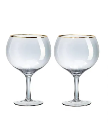 Zestaw 2 kieliszków do Ginu - kolekcja Black & Gold personalizowane - Root7