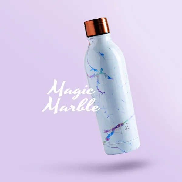 Butelka termiczna Magic Marble personalizowane - Root7