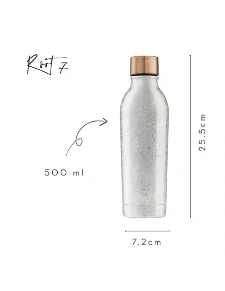 Butelka termiczna Silver Sparkle personalizowane - Root7