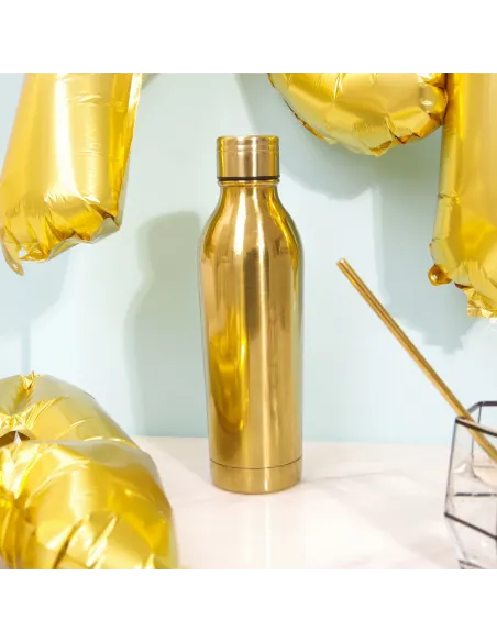 Złota butelka termiczna Polished Gold personalizowane - Root7