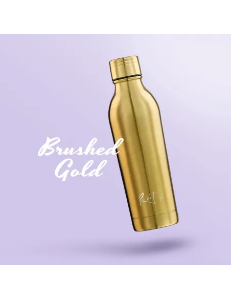 Złota butelka termiczna Polished Gold personalizowane - Root7