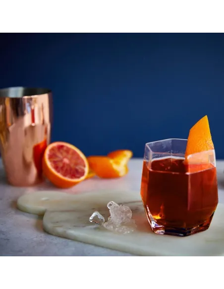 Geo Clear Tumbler Glasses - Set of 2