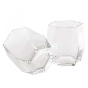 Zestaw Szklanek Geo Clear - 2 szt. personalizowane - Root7