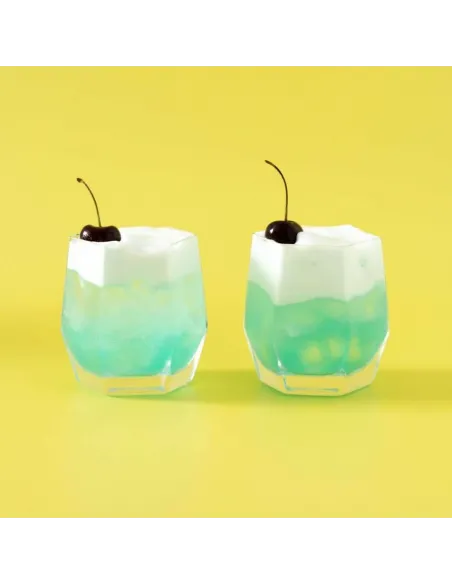 Geo Clear Tumbler Glasses - Set of 2