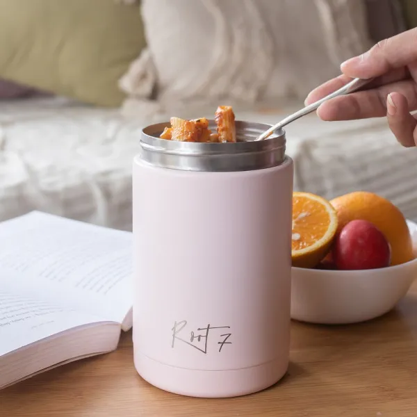 Pojemnik na żywność Powder Coated Millennial Pink personalizowane - Root7