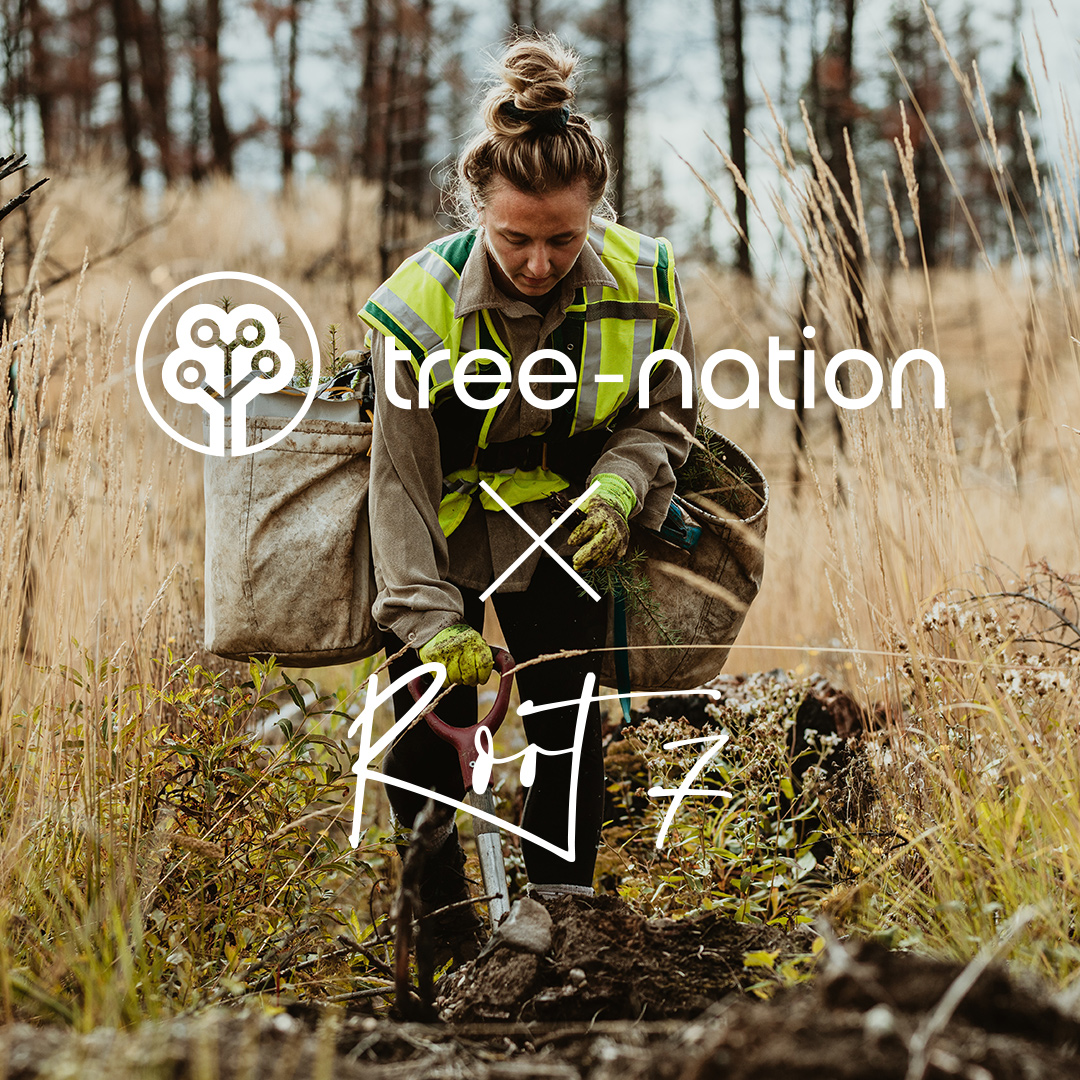 Root7 marka kt&oacute;ra sadzi drzewa za każdy zakupiony u nich produkt